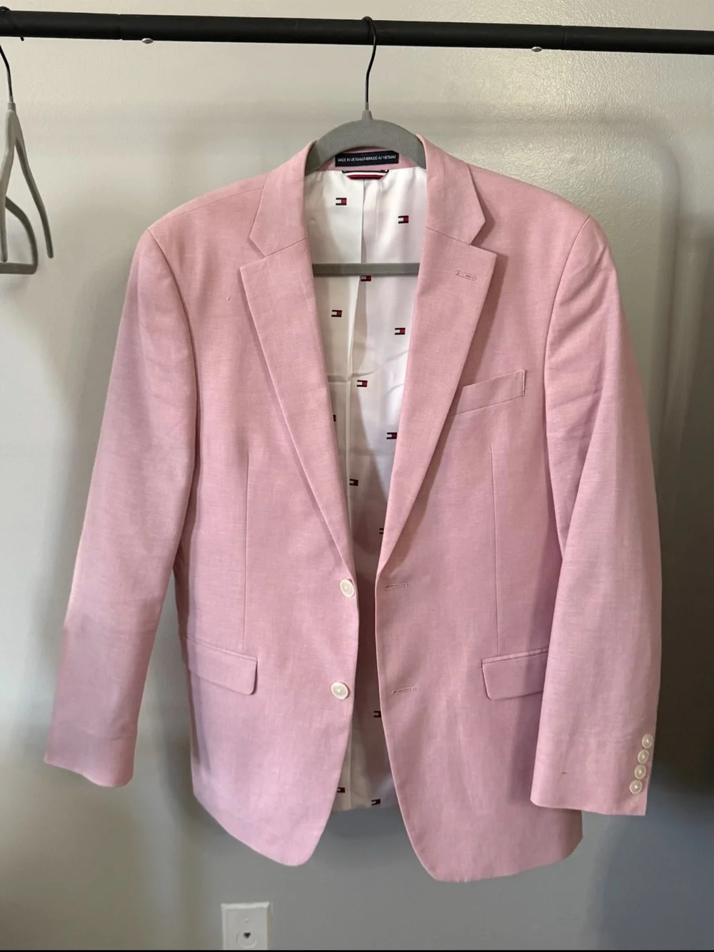 Tommy Hilfiger Light Pink Men's Sport Coat Blazer